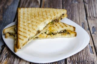 Mushroom Chesse Onion Grilled Sandwich