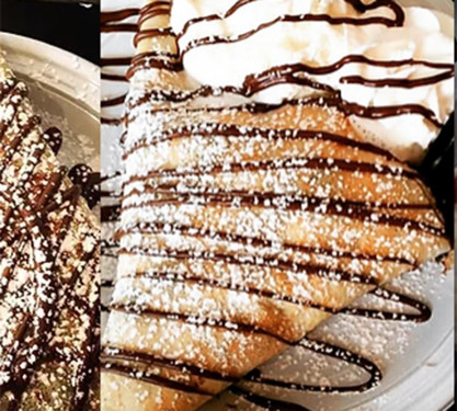 Hot Chocolate Brownie Crepes