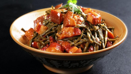 Braised Pork Belly In Soy Sauce With Dried Green Bean/Hóng Shāo Ròu Shāo Gàn Dòu Jiǎo