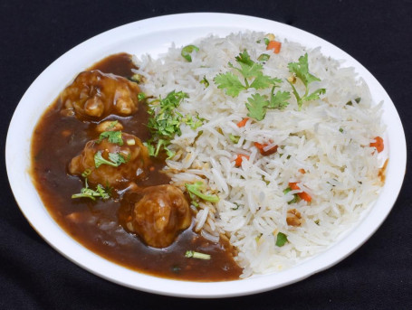 Jeera Rice With Chicken Manchurian (Mini Combo)