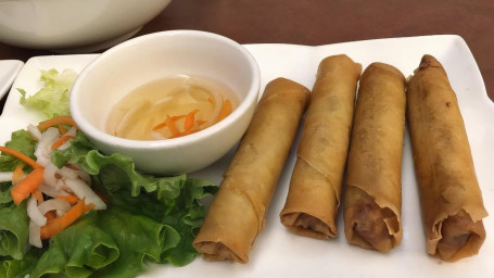 A3. Vegetarian Fried Egg Rolls (4) Chả Giò Chay