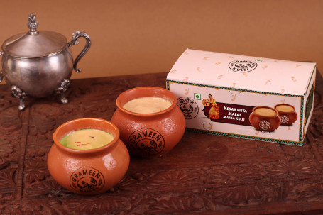 Kesar Pista Malai Matka Kulfi (Pack Of 2)