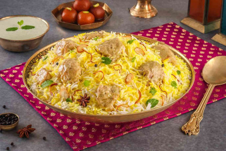 Afghani Tikka Romige Kip Dum Biryani, 4 Personen)