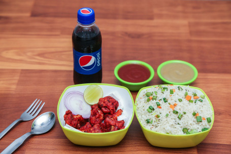 Veg Noodles Gobi 65 Pepsi (250 Ml)