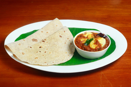 Chappathi (2Pcs) With Egg Roast