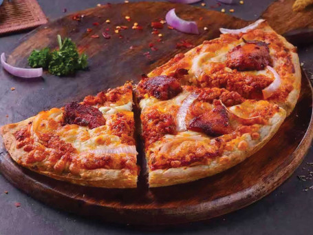 Chicken Tikka, Keema Tandoori Cheese Semizza (Half Pizza)