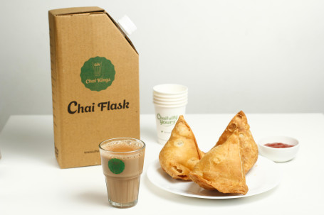 Chai Fles 3 Noedels Samosa