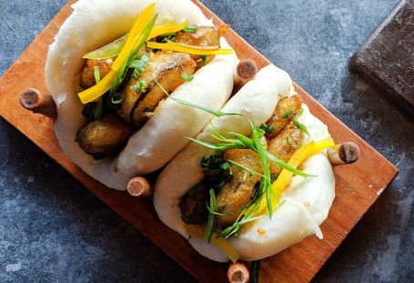 Crispy Bbq Mushroom Bao (2 Pcs)