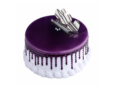 Blueberry White Forest Cake (500 Gms)