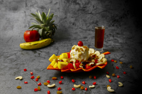 Fruits With Dryfruits Ice Cream Salad