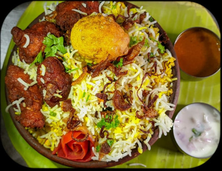 Spl Mughlai Chicken 65 Biryani [Bone Deep Fry]