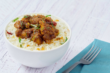 Chicken Chukka With Coconut Rice