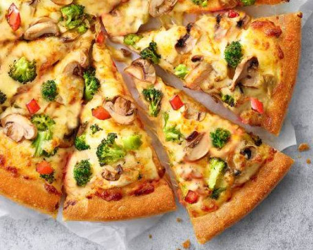 Cǎi Shū Xiān Gū Xiǎo Bǐ Sà Dān Diǎn Yuán Jià: Nt$ 410) Vegetable Delight Small Pizza