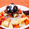 Fruit Salad With Choclate Ice Cream