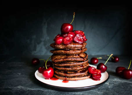 Raspberry And White Chocolate Pancake