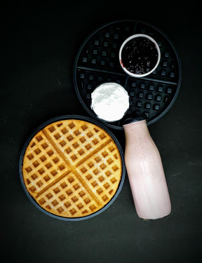 Belgian Waffle With Blueberry Combo