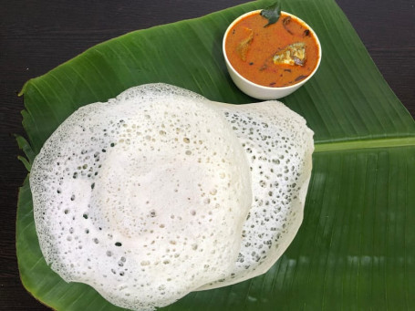 Appam With Fish Curry