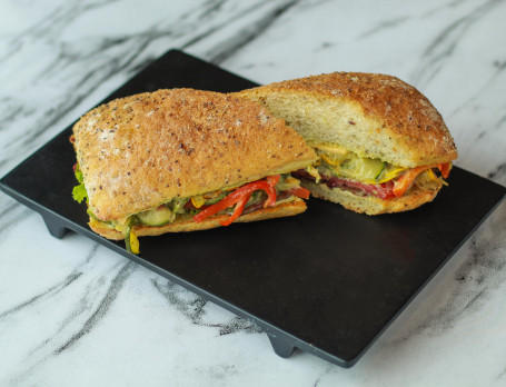 Grilled Vegetables Pesto Sandwich