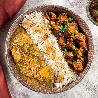 Lasooni Methi Kip, Soja Masala Sabzi Jeera Pulao