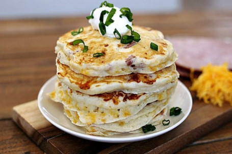 Ham And Cheese Pancakes