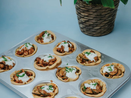 Char Grilled Zucchini Tostada Cups