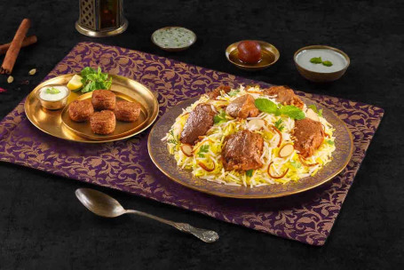 Solo Celebration Combo Met Dum Gosht Biryani Murgh Kefta Kebabs