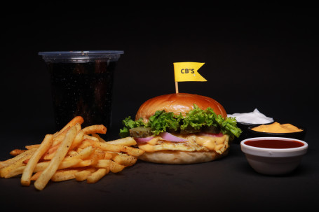 Bonk Egg Hamburger +Fries+Coke[250Ml]