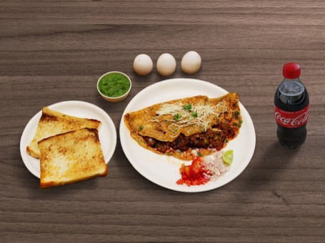 Dosa Omelette (2 Eggs) Coke 250 Ml Pet Bottle