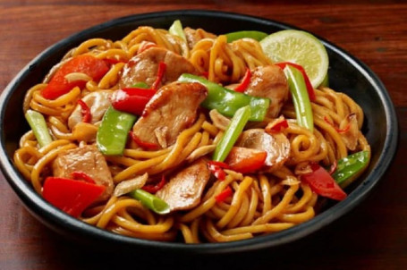 Chilly Garlic Chicken Hakka Noodles Full