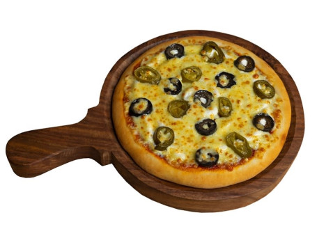 Jalapeno En Zwarte Olijven Pizza