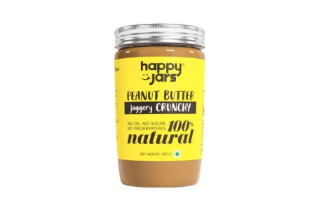 Happy Jars Jaggery Crunchy Peanut Butter 290G