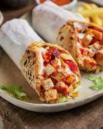 Paneer Cheese Shawarma Plate Rumali