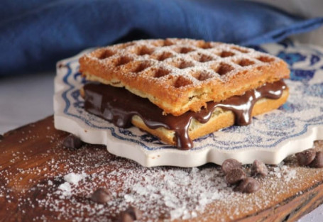 Belgian Chocolate Fudge Waffle