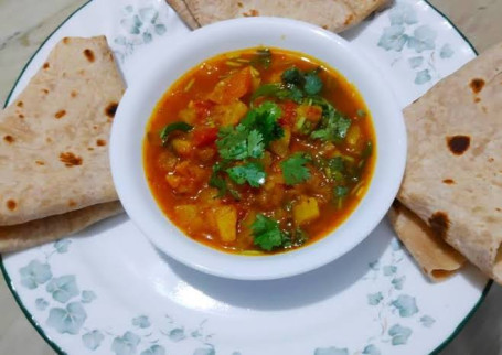 Rasawala Bataka With Roti