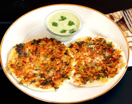 Mix Veg Uttapam With Chutney 2 Pc