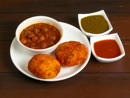 Aloo Ki Tikki (2 Pcs With Chana)