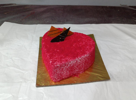 Red Velvet Cake With Knife And 2 Candels