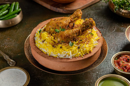 Murgh Hyderabadi Dum Biryani [2Pcs With Bone]