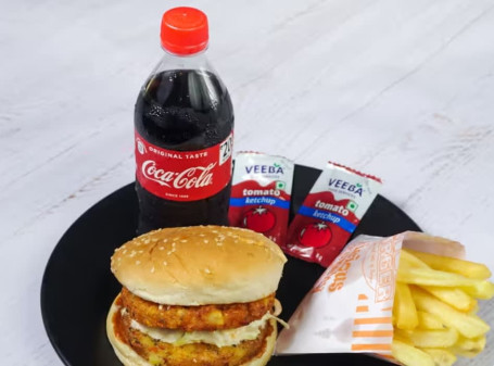 Burger Sandwich Coke As Per The Availability