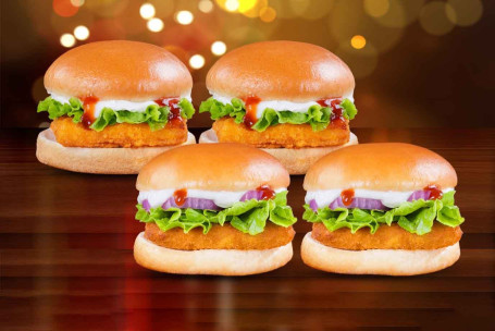 2 Railway Cutlet Burger 2 Paneer Delight Burger