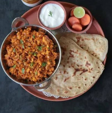 Paneer Bhurji With Malabari Paratha