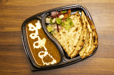 Mixed Paneer Parantha With Dal Makhani