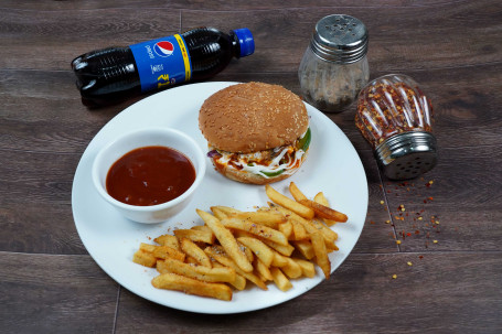 Burger With Fries Meal