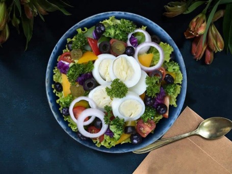 Rainbow Egg Berry Salad