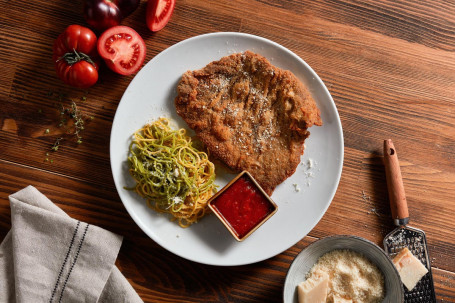 Milanesa De Ternera Met Linguine