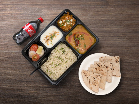 Punjabi Vegetable Desi Thali Coke 250 Ml Petfles