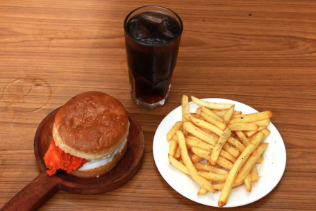 Dinner Meal (Double Decker Burger French Fries Coke Or Sprite)