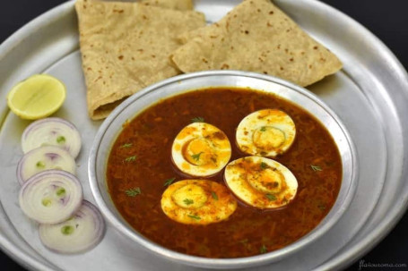 Handi Egg Curry-5 Chapati Butter- 3Eggs)