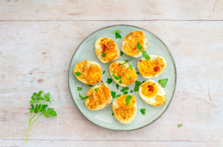 Pan Fried Boiled Egg (2 Eggs)