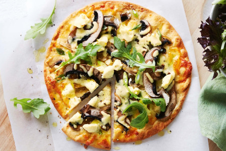 9 Mushroom Cheese Pizza